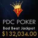 pdc poker bonus - 100% match up to $600
