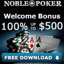 noble poker bonus - 100% match up to $500